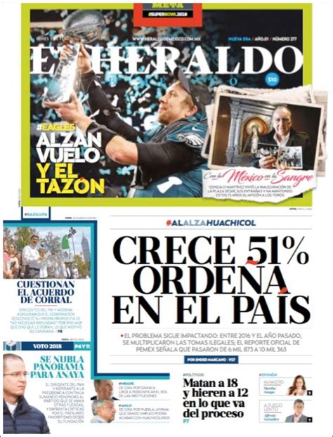 Periódico El Heraldo De México México Periódicos De México Edición