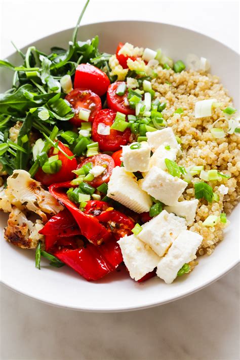 Healthy Quinoa Salad With Feta Roasted Veg Her Highness Hungry Me