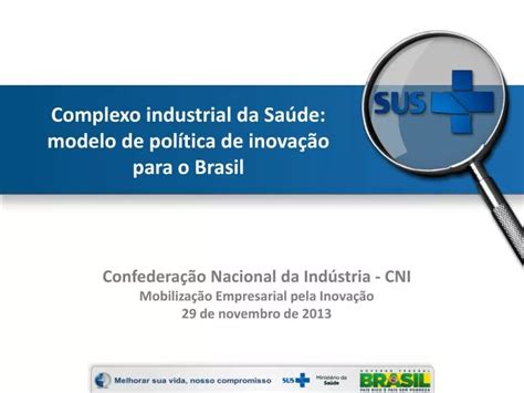 Ppt Complexo Industrial Da Sa De Modelo De Pol Tica De Inova O Para