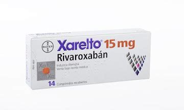 Xarelto Rivaroxabán 15 mg Bayer Caja x 14 Comprimidos