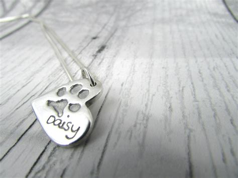 Heart Paw Print Necklace - True Love Keepsakes