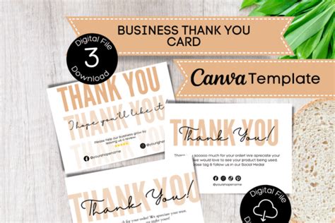 Thank You Card Canva Template Graphic By Dan Ste Creative Fabrica