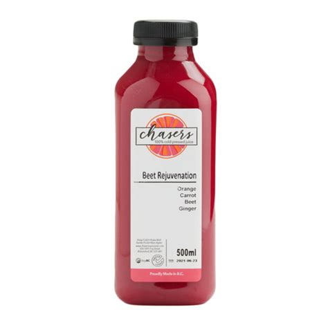 Chaser S Fresh Juice Fresh Beet Rejuvenation Juice Ml Bottle