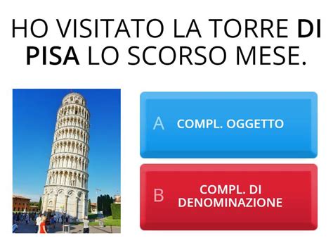 Di ANALISI LOGICA DI QUALE COMPLEMENTO SI TRATTA Quiz