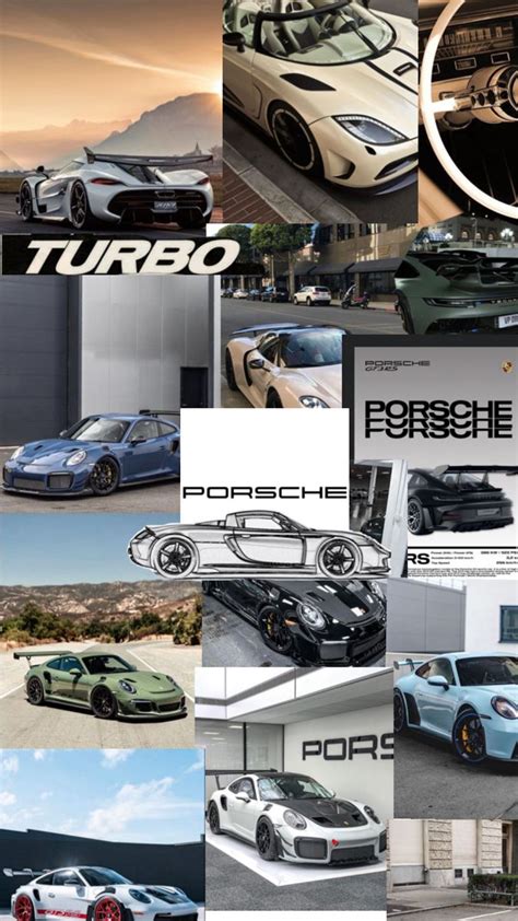 Porsche Collage In Dream Cars Bmw Dream Cars Car Wallpapers