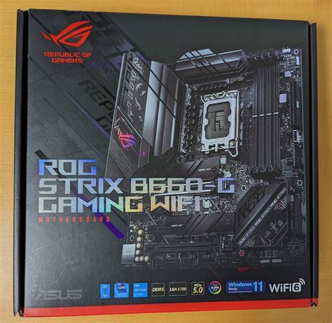 Asus エイスース Rogstrixb660 Ggamingwifi ゲーミングマザーボード Intel B660 Ddr5 Micro Atx Matxasustek｜売買され