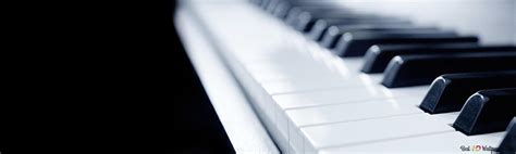 Black and white piano keys 2K wallpaper download