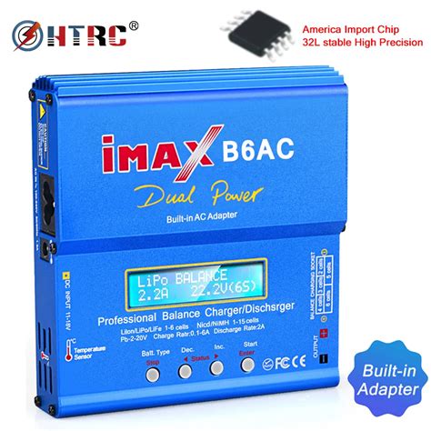 Htrc Imax B Carregador Ac Lipo Carregador De Bateria Dual Power Rc