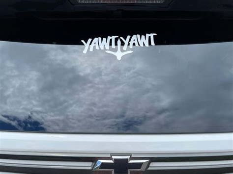 YAWT YAWT LARGE 4IN X11IN DECAL - Fan Club Shop Yawt Yawt By David Ellis