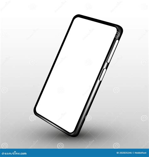 Realistic Smartphone Mockup Cellphone Frame With Blank Display