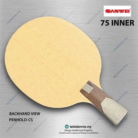 Sanwei Blade Sanwei 75 Inner CS Composite Carbon Table Tennis Blade