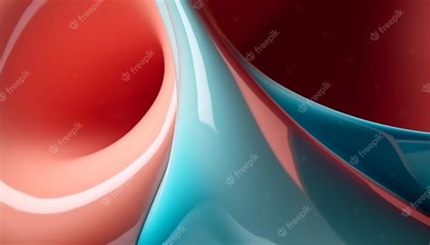 Premium Photo Smooth Blue Wave Pattern Backdrop Modern Design