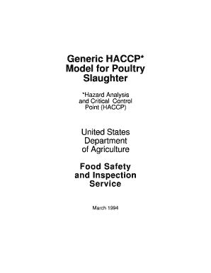 Fillable Online Generic Haccp Fax Email Print Pdffiller