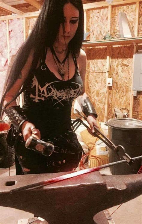 Blacksmithing Black Metal Fashion Black Metal Girl Metalhead Girl