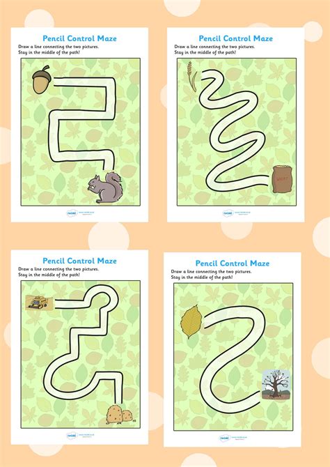 Pencil Control Path Worksheets Free Kidsworksheetfun