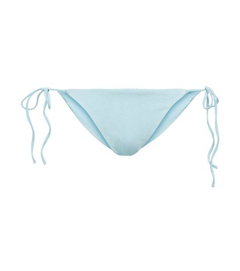 Ties Bikini Bottoms In Blue Jade Swim Mytheresa