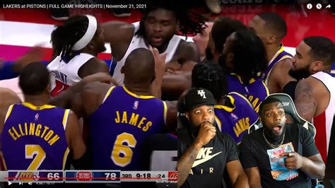 Lebron James Gets Ejected After Fight With Pistons Isaiah Stewart