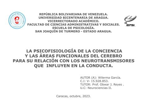 Neurociencias Ii Estructuras Y Reas Funcionales Pptx