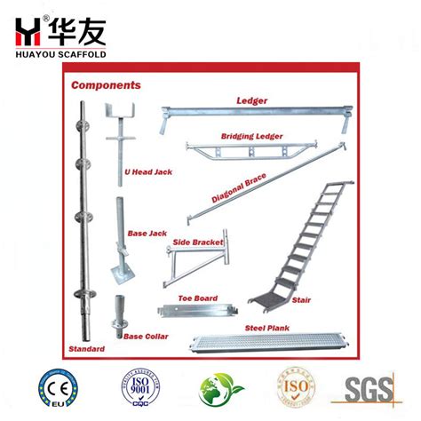 Huayou Galvanized Ringlock Scaffolding Standard Ledger Bracing Q