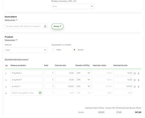 Funkcja Wystawiania Faktur Brutto Netto Wsparcie Chmury Symfonii