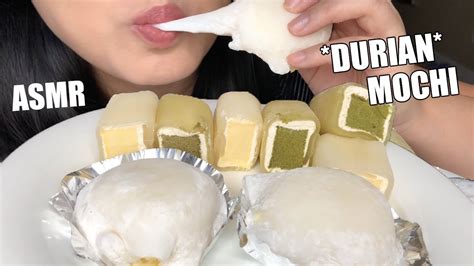 Asmr Durian Daifuku And Mochi Cakes Sticky Eating Sounds No Talking Asmr Phan Youtube