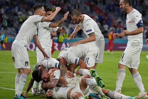 Hasil Euro 2020 Belgia Vs Italia Skor 1 2 Bola Net