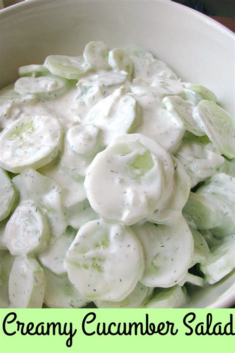 Creamy Cucumber Salad • Delish Club