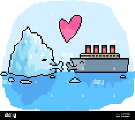 Sinking Ship Shipwreck Pixel Art Illustration Stock Vector 54 OFF