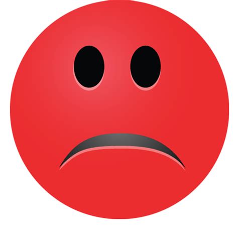 Red Frowny Face - ClipArt Best