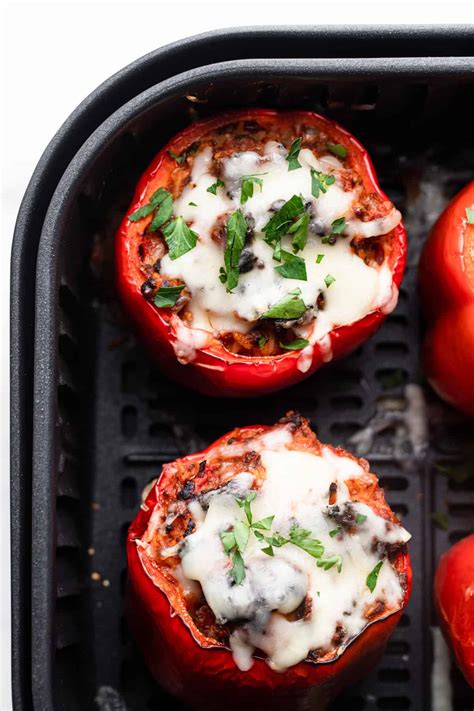 Air Fryer Stuffed Peppers Food Faith Fitness