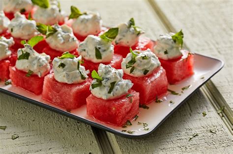 Summer Romance Watermelon And Goat Cheese Were Meant For Each Other Goat Cheese Snack Goat