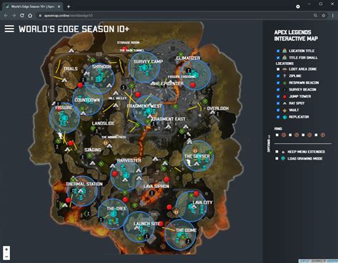 Added To The Site Map World S Edge Season 10 R Apexmap