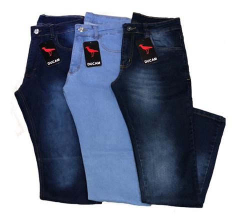 Kit 3 Calça Jeans Masculina Slim Original Elastano Lycra R 187 60 Em