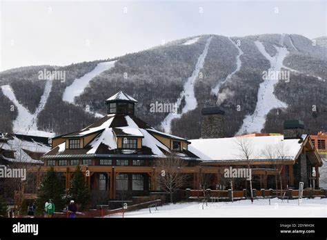 Stowe Mountain Ski Resort Lodge At Spruce Peak Village In December