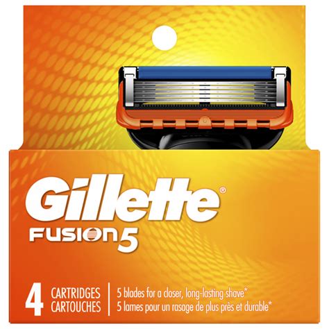 Save on Gillette Fusion 5 Power Refill Cartridges 5 Blade + 1 Trimmer Order Online Delivery ...