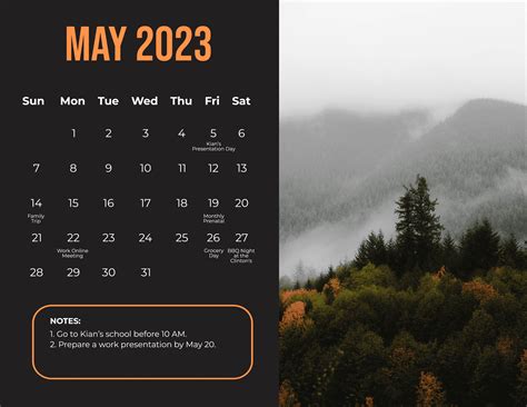 Free Printable May 2023 Calendar Template - Download in Word, Google ...