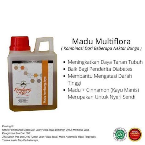 Jual Madu Multiflora 500gram Shopee Indonesia