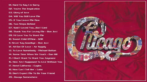 Chicago Greatest Hits Full Album Best Songs Of Chicago Youtube