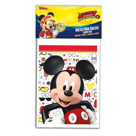 Bolsa para dulces Mickey Mouse Artículos Para Fiestas