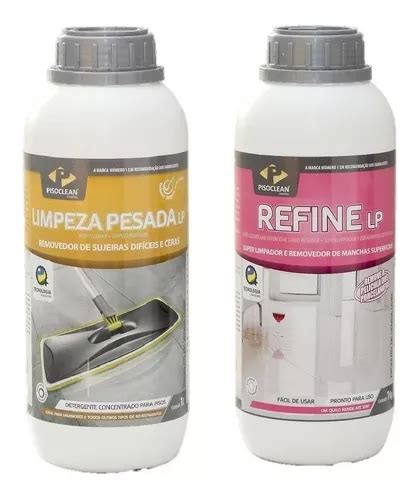 Kit Pisoclean Refine Manchas Porcelanato Limpeza Pesada Lp Frete grátis