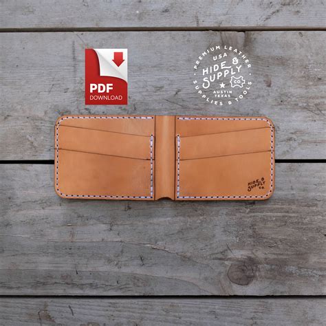 Free Leather Bifold Wallet Template Iucn Water