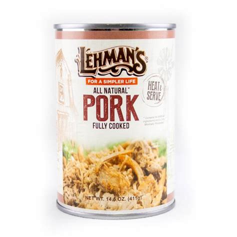 Canned Pork, All-Natural Meat | Lehman's