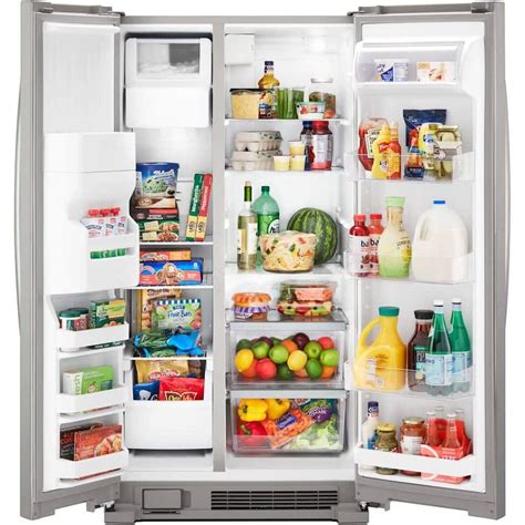 Customer Reviews Whirlpool 21 4 Cu Ft Side By Side Refrigerator