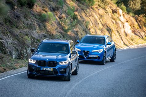 Alfa Romeo Stelvio Quadrifoglio Vs BMW X3 M Competition Auto Drive