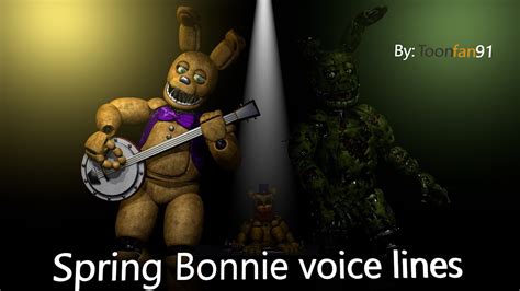 Springbonnie Voice Line 2 C4d Animation Youtube