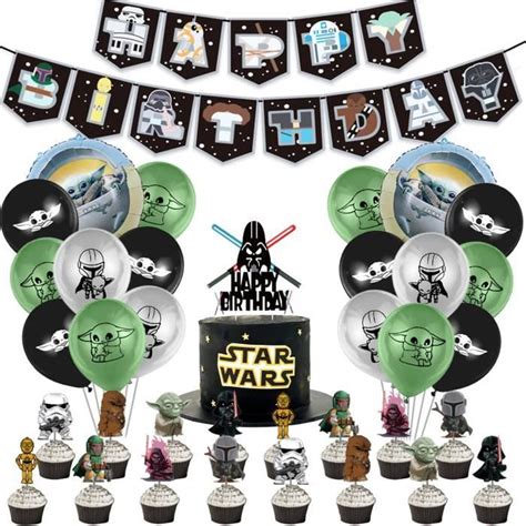 Star Wars Anniversaire D Corations Pcs Star Wars Anniversaire