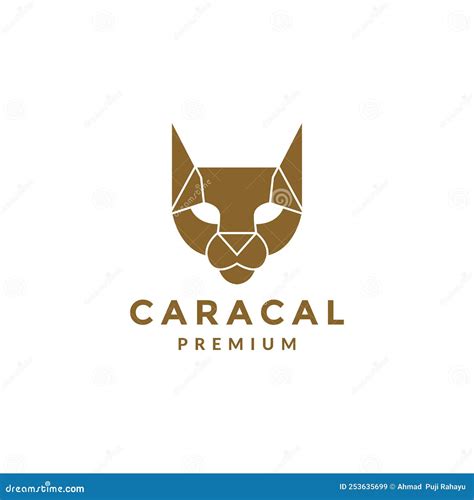 Caracal Head Side Mascot Cartoon Vector CartoonDealer 115778015