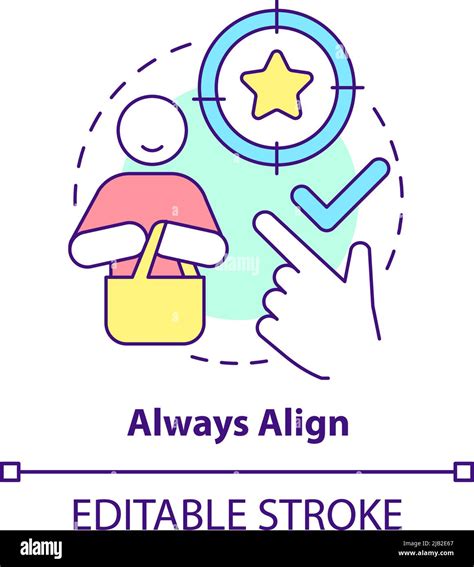 align concept icon stock vector image art alamy