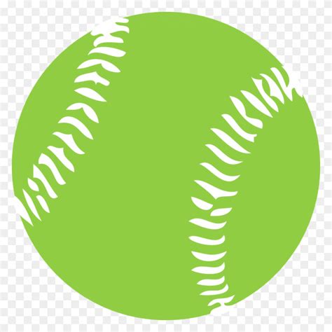 Softball Cartoon Clip Art Heart - Softball Heart Clipart - FlyClipart