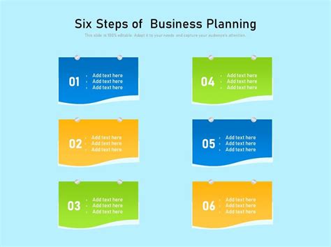 Six Steps Of Business Planning Ppt Powerpoint Presentation Gallery Master Slide Pdf